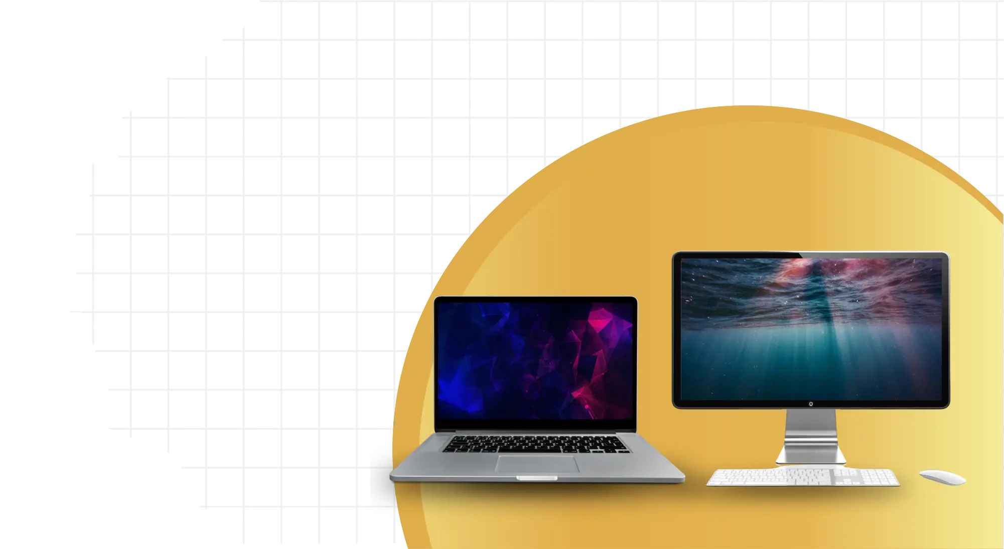 Person using his laptop